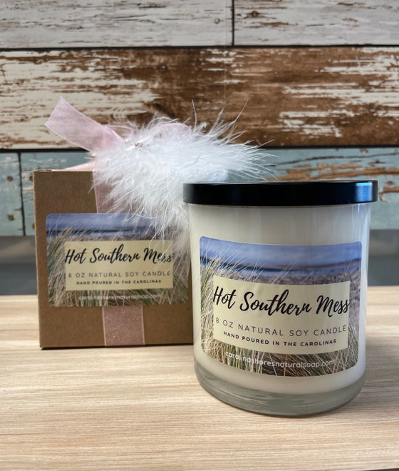 Hand-Poured Soy Candle (8oz Gift Jar)