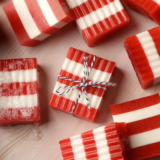 Candy Cane Soap