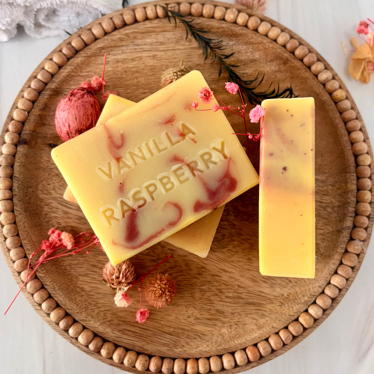 Vanilla Raspberry Natural Bar Soap – Carolina Shores Natural Soap